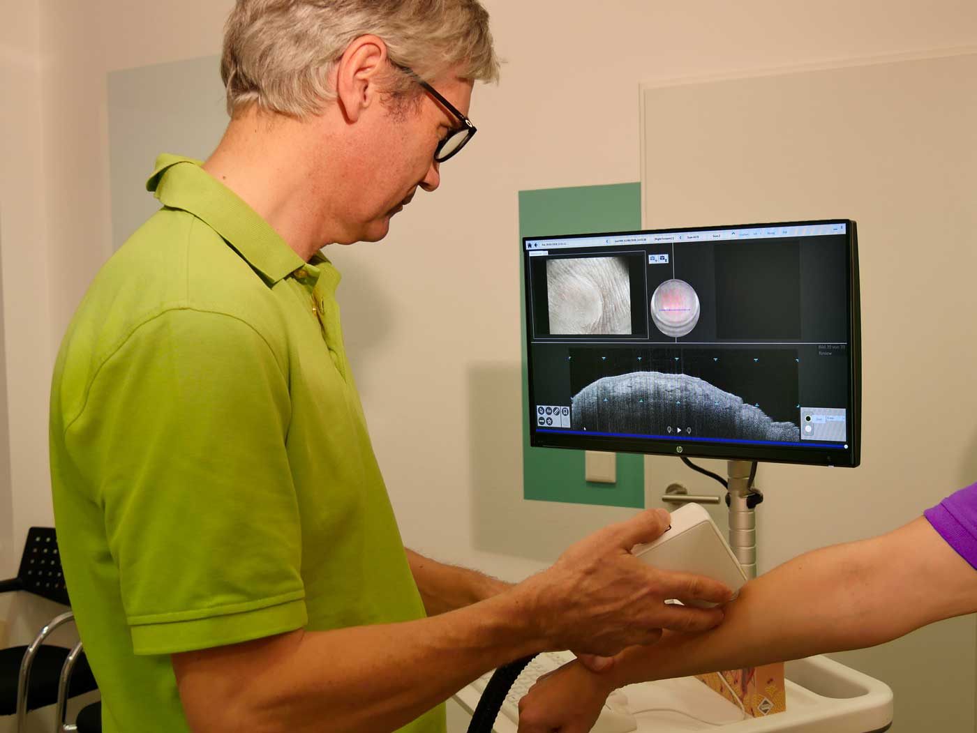 OCT Untersuchung Hautarzt Koblenz